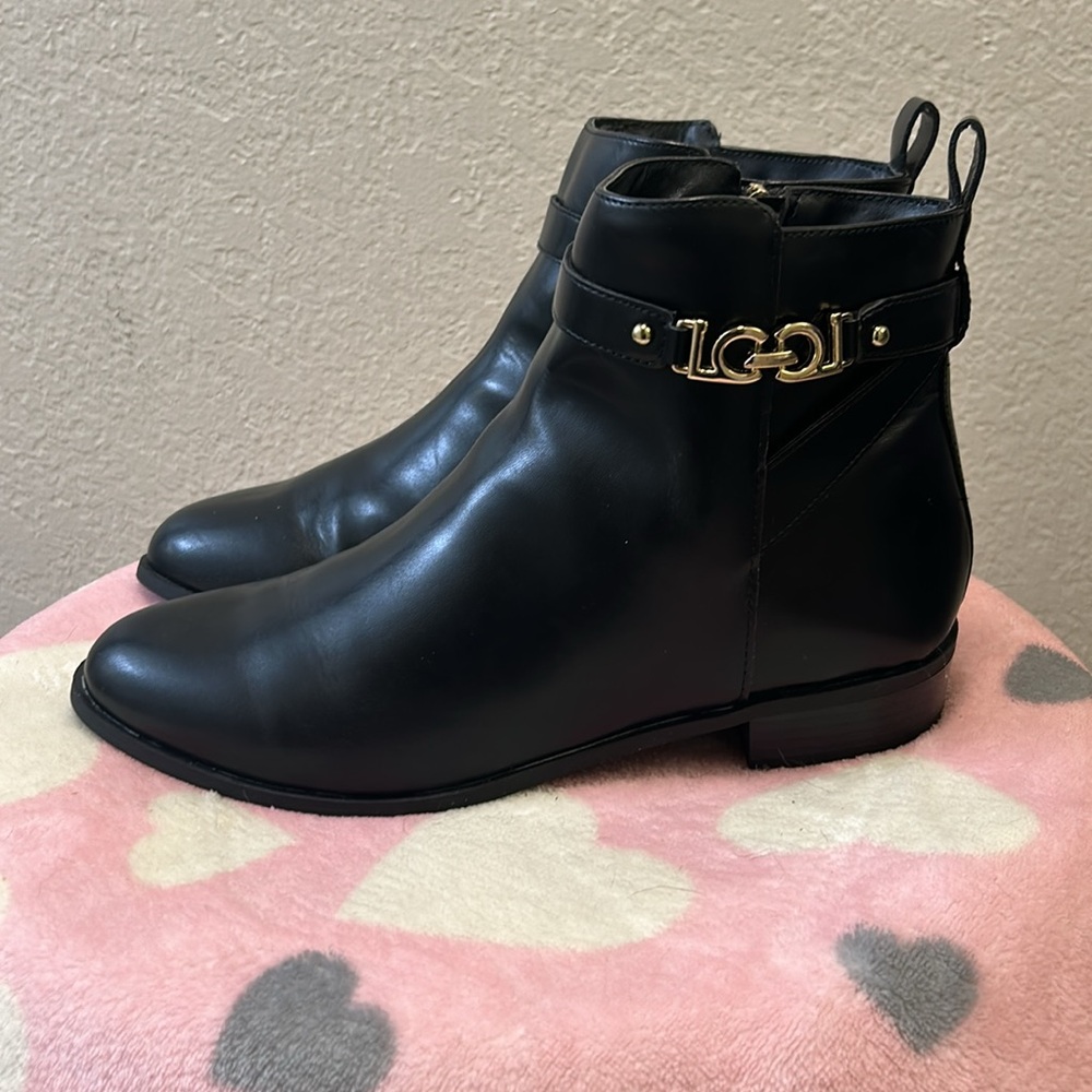 LC RINGWOOD BLACK ANKLE BOOTS - Picture 2 of 7